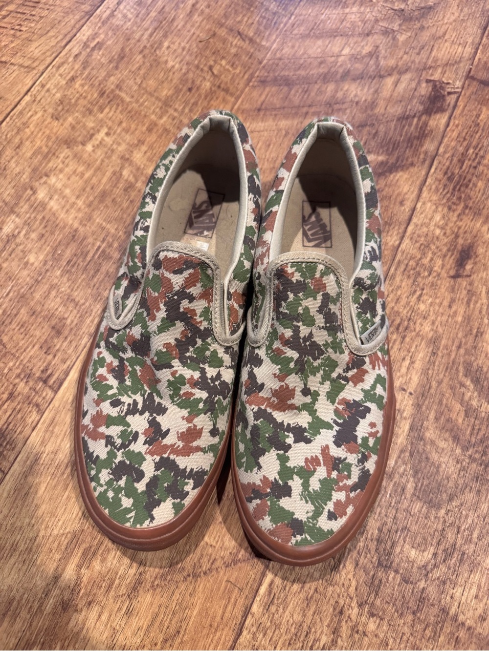 Vans slip on - size 7, camo